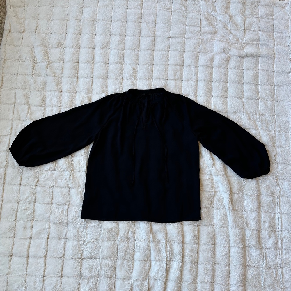 Ann Taylor Split Neck Blouse